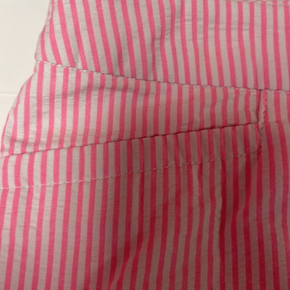 Lilly Pulitzer Womens shorts 10 pink white striped Kelly seersucker pink tropics - Picture 5 of 10